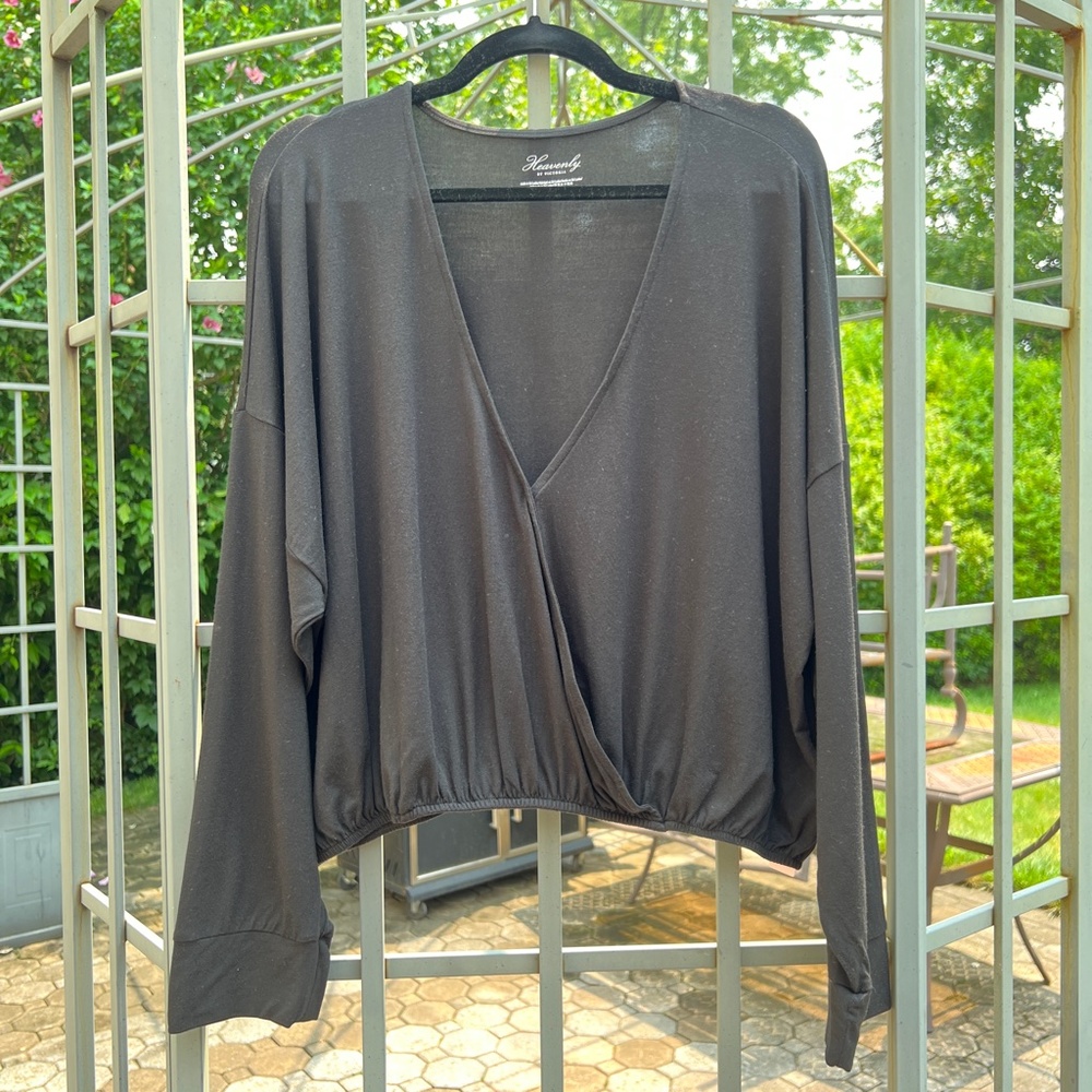 NWT Victoria's Secret Modal Bubble Hem Crop Top - Size XXL - Picture 2 of 9